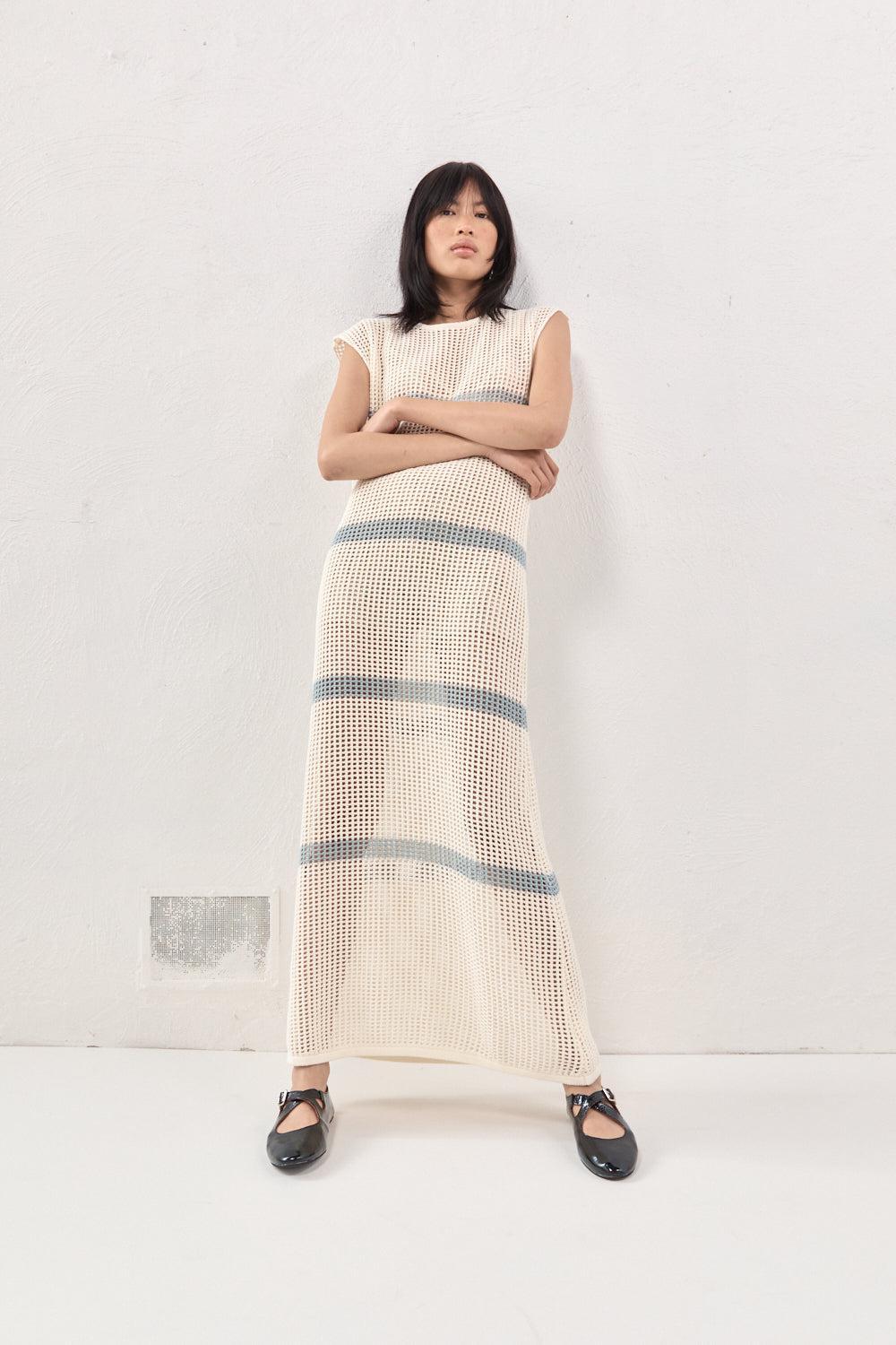 Elea Knit Maxi Dress Stripe Product Image