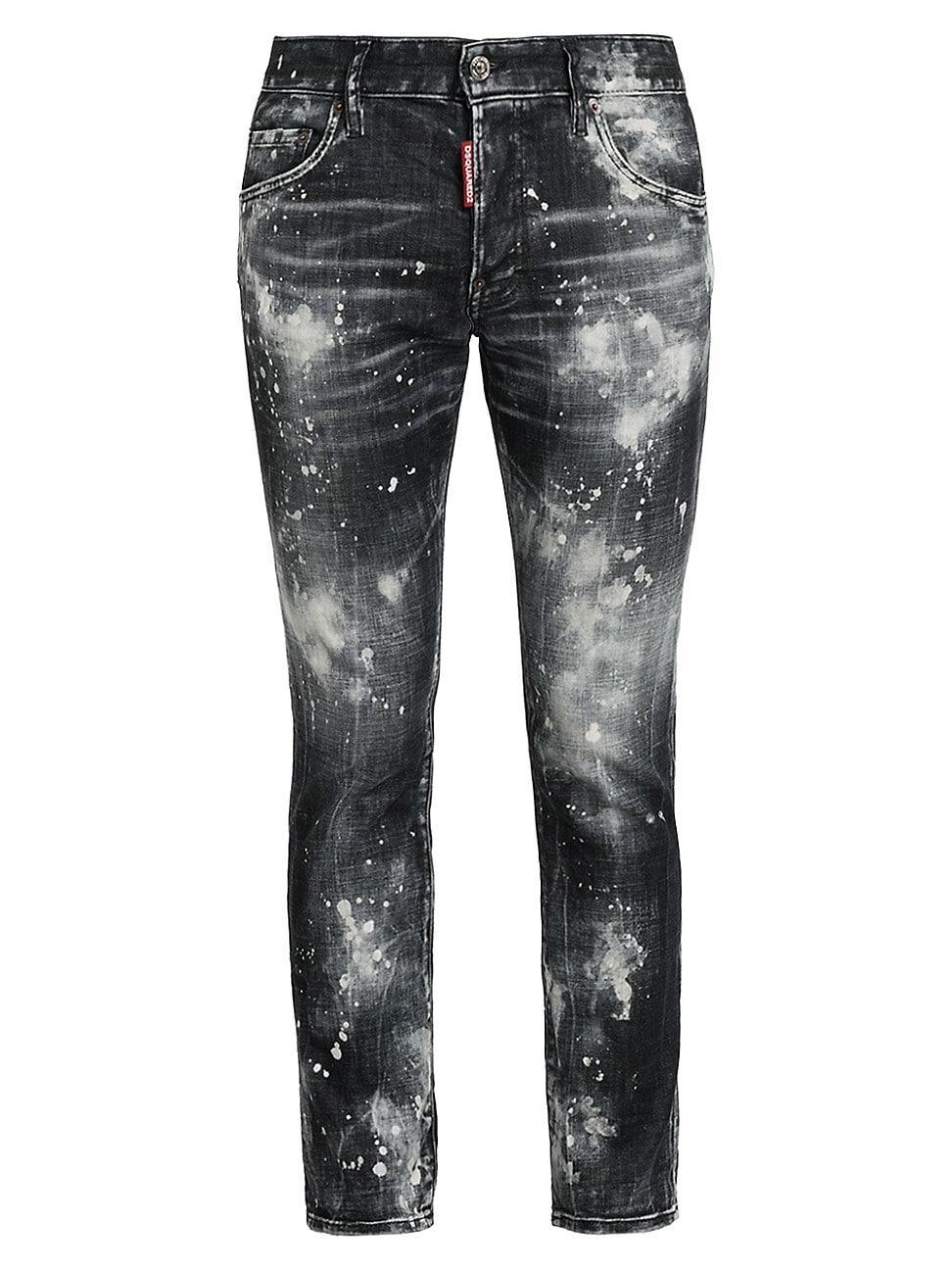 Mens Bleached Skater Jeans Product Image