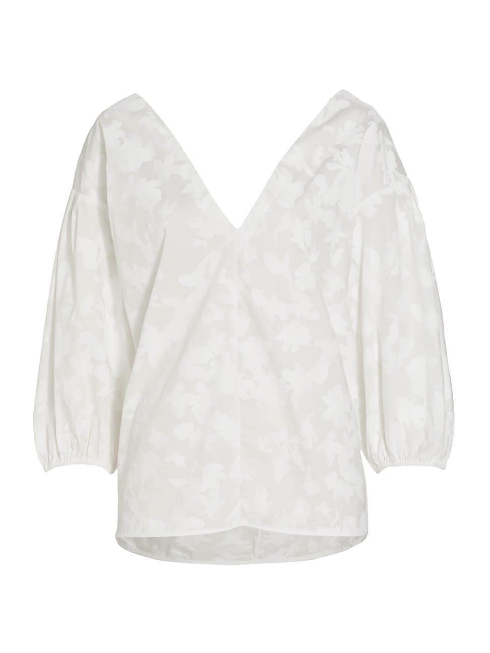 Womens MICHELLE SMITH x Saks Amalfi Three-Quarter Sleeve Top Product Image