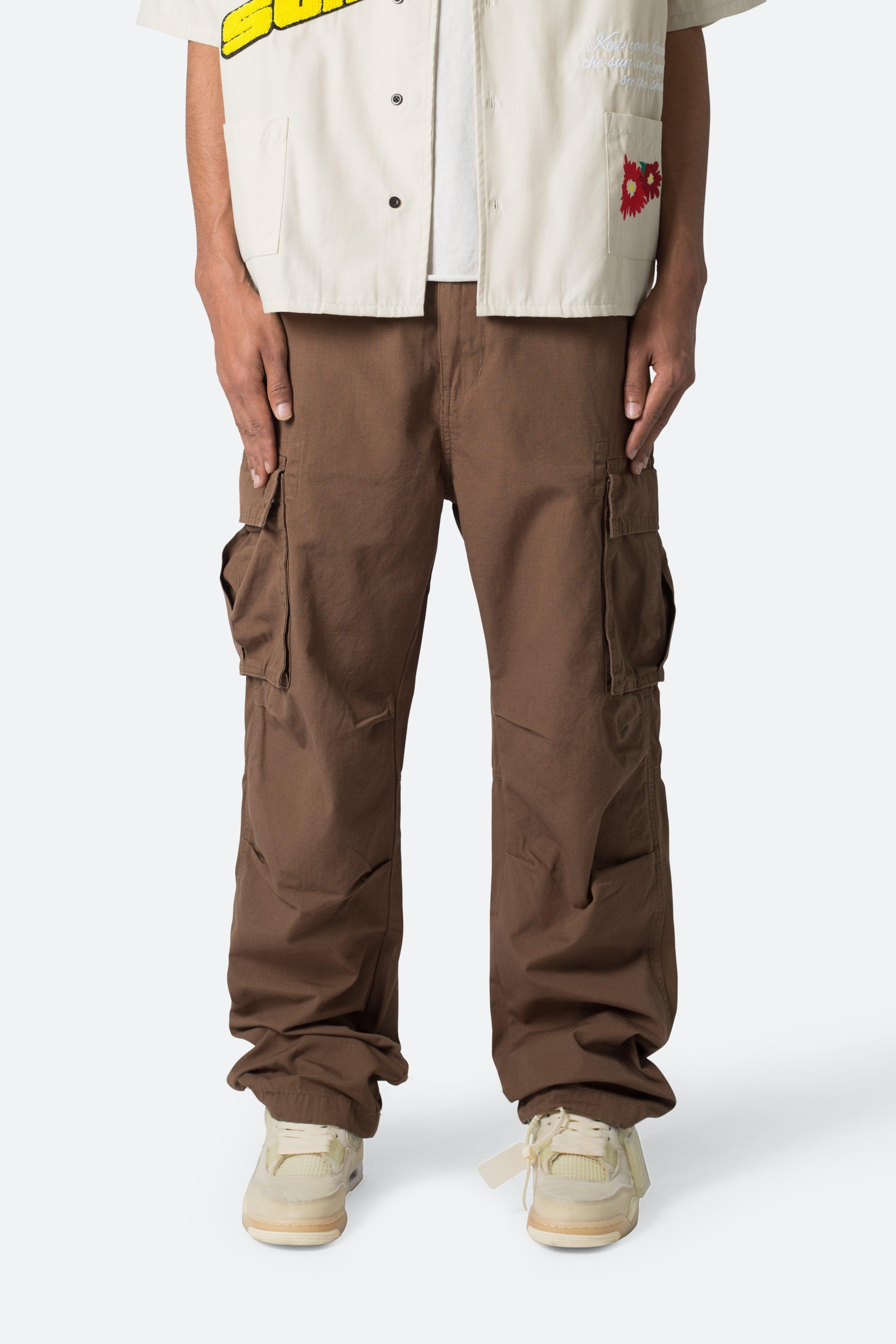 Ultra Baggy Vintage Cargo Pants - Brown Product Image