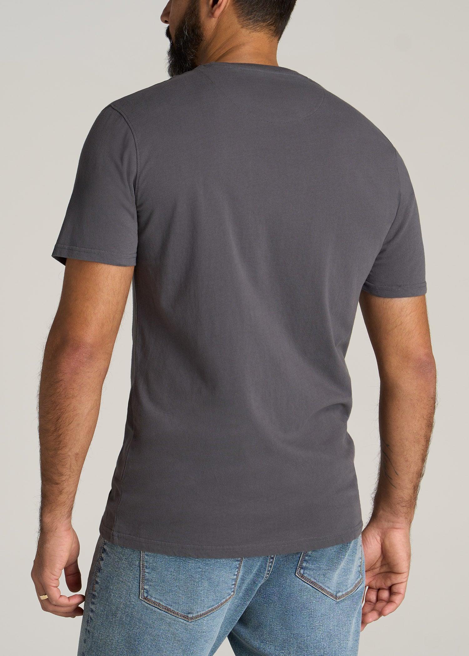 LJ&S Men's Tall REGULAR-FIT Crew Neck Tee in Flint Grey Product Image