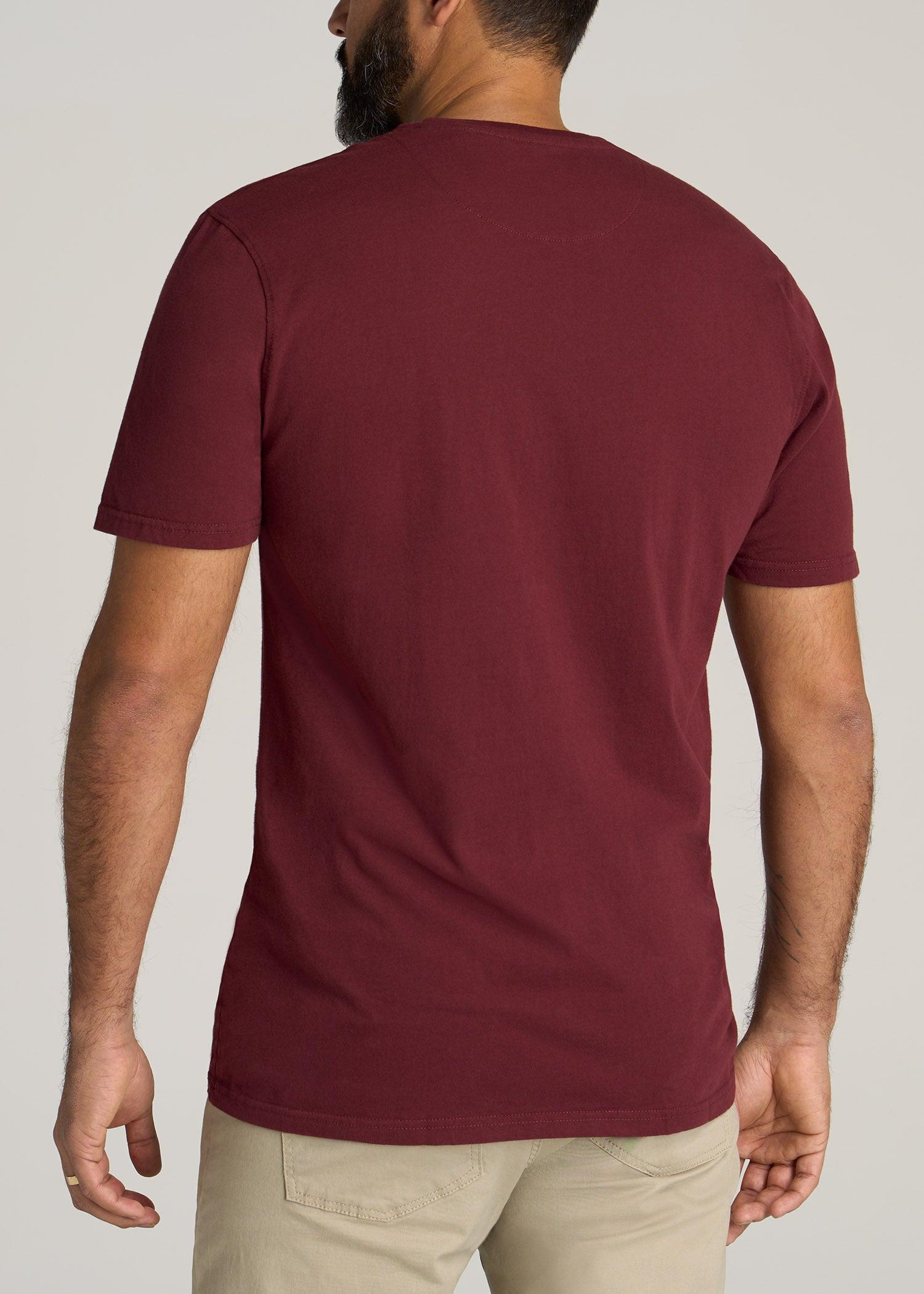 LJ&S Men's Tall REGULAR-FIT Crew Neck Tee in Sumac Red Male Product Image