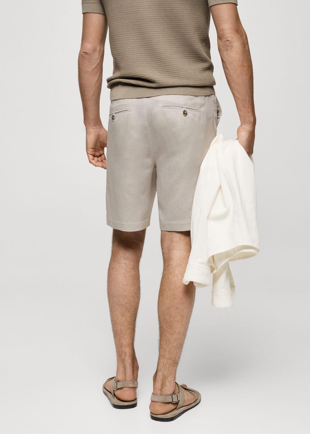 Mango Mens Linen 7.48 Cord Shorts Product Image