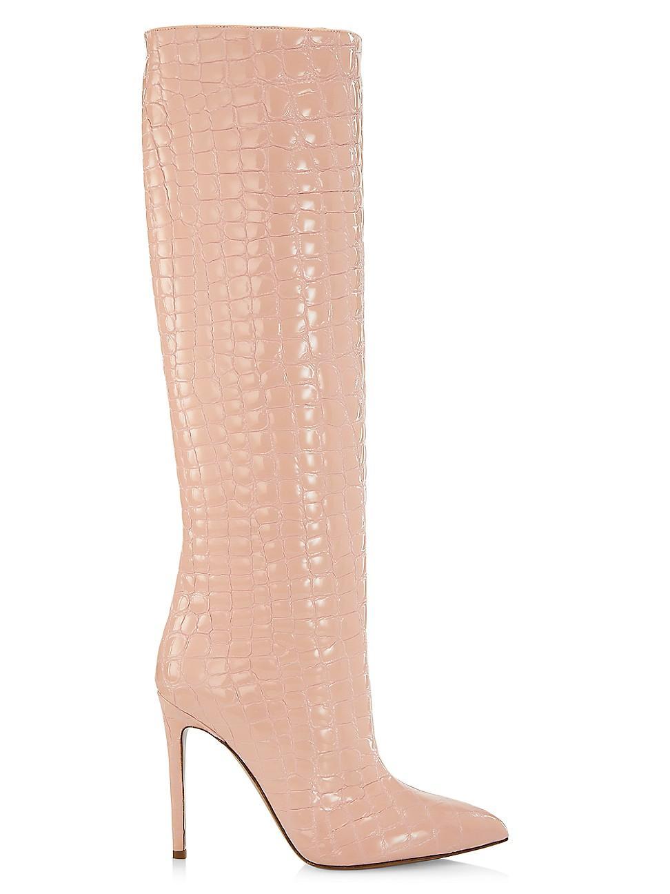 Croco Stiletto Tall Boots Product Image