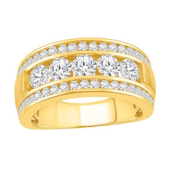 Men's 2 CT. T.W.Certified Lab-Created Diamond Band in 14K Gold (F/Vs2) Product Image