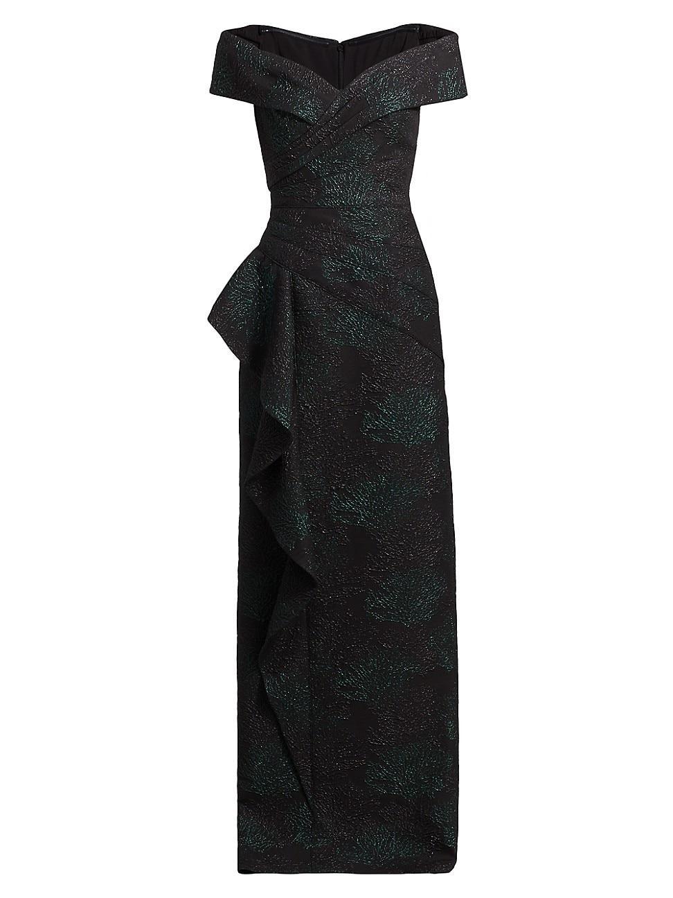 Womens Jacquard Portrait Gown Product Image