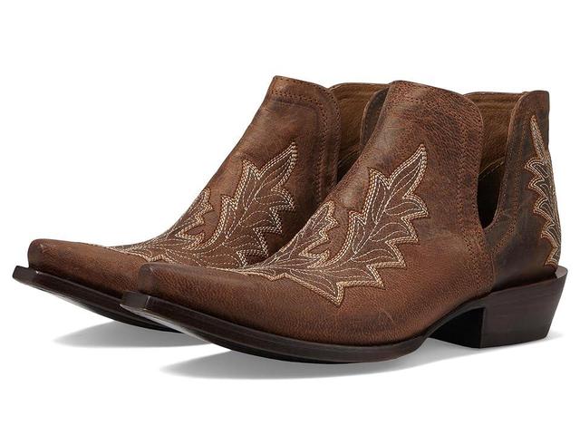 Ariat Dixon Low Heel Western Boot (Rhino Tan) Women's Shoes Product Image