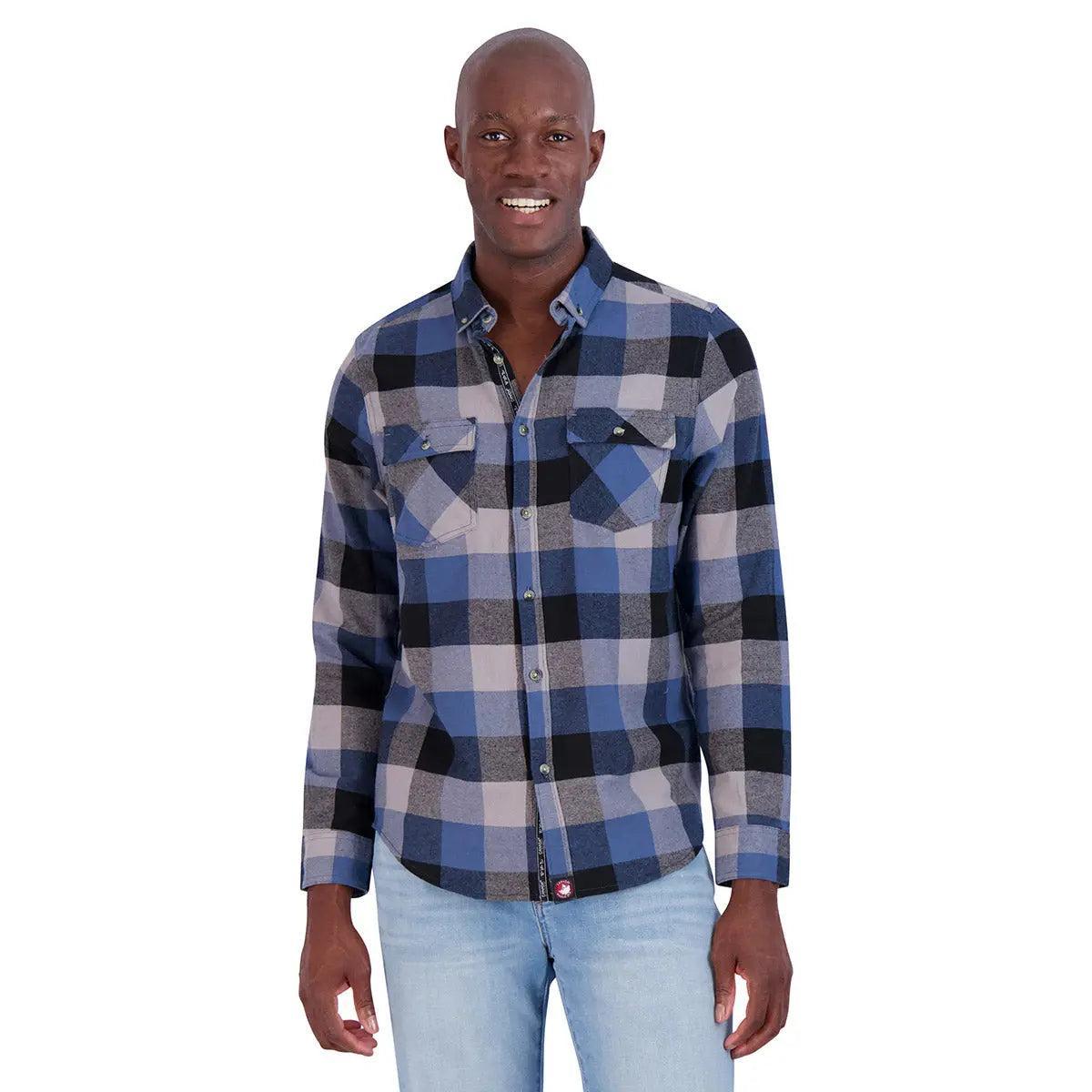 Canada Weather Gear Men's Flannel With Chambray Lined Collar Product Image