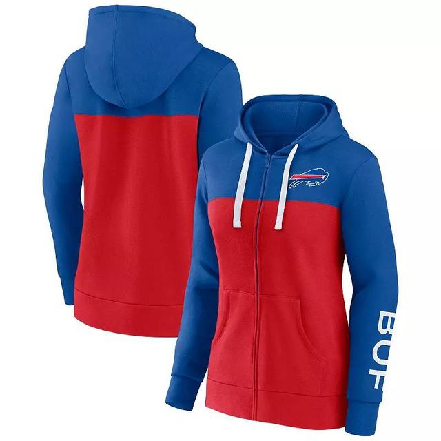 Womens Fanatics Branded Royal/Red Chicago Cubs Take The Field Colorblocked Hoodie Full-Zip Jacket Product Image