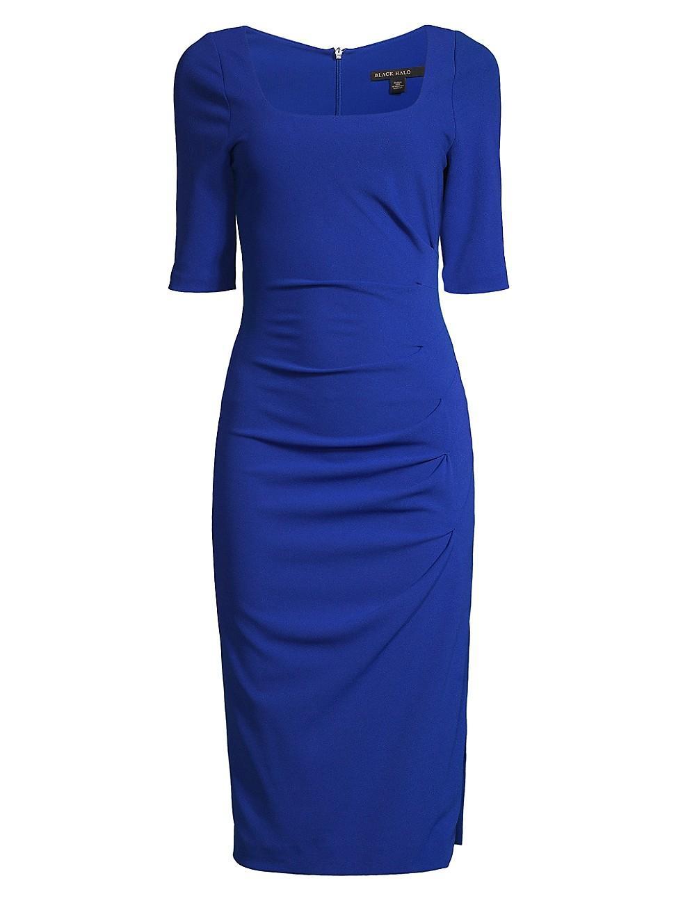 Womens Salvana Draped Sheath Dress Product Image