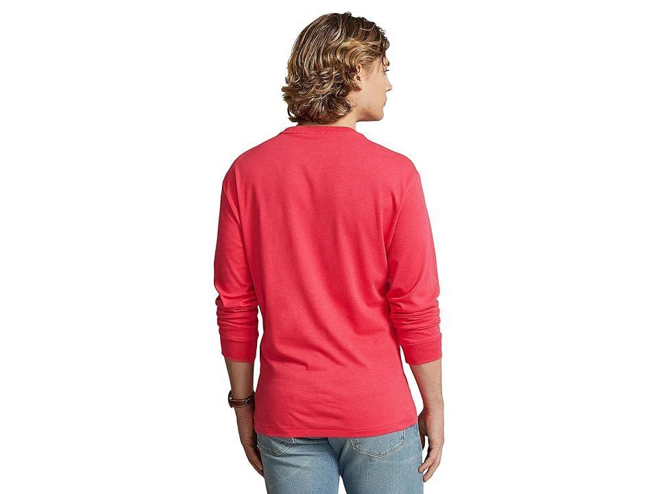 Polo Ralph Lauren Classic Fit Soft Touch Long-Sleeve Tee (Rosette Heather) Men's Clothing Product Image