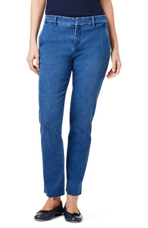 Womens Straight-Leg Ankle Denim Trousers Product Image