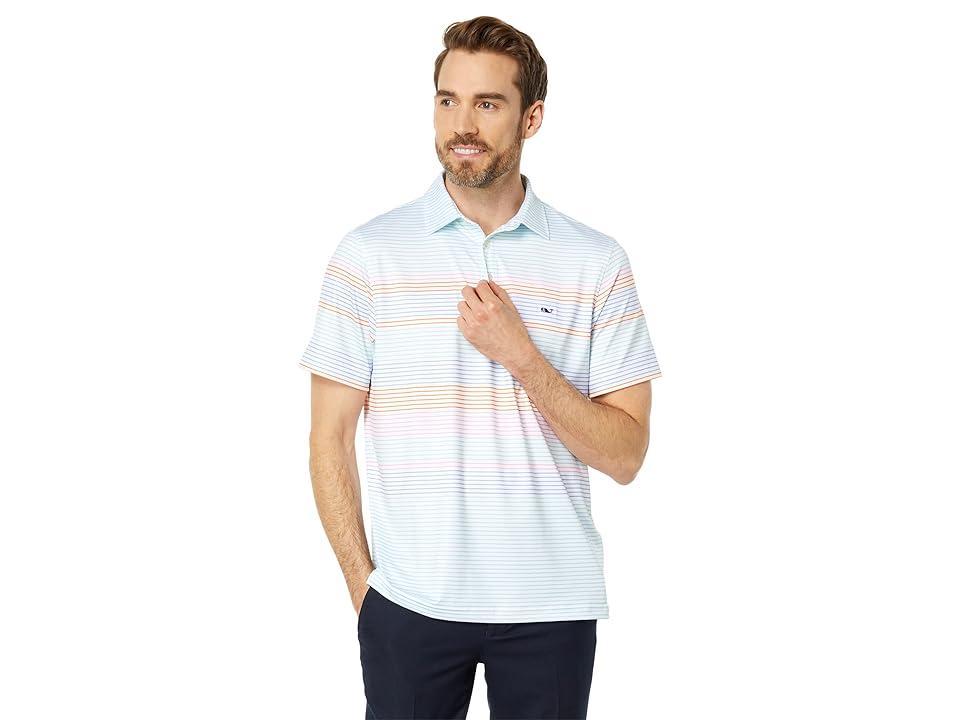 Vineyard Vines Apres Engineer Stripe Sankaty (White Cap) Men's Clothing Product Image