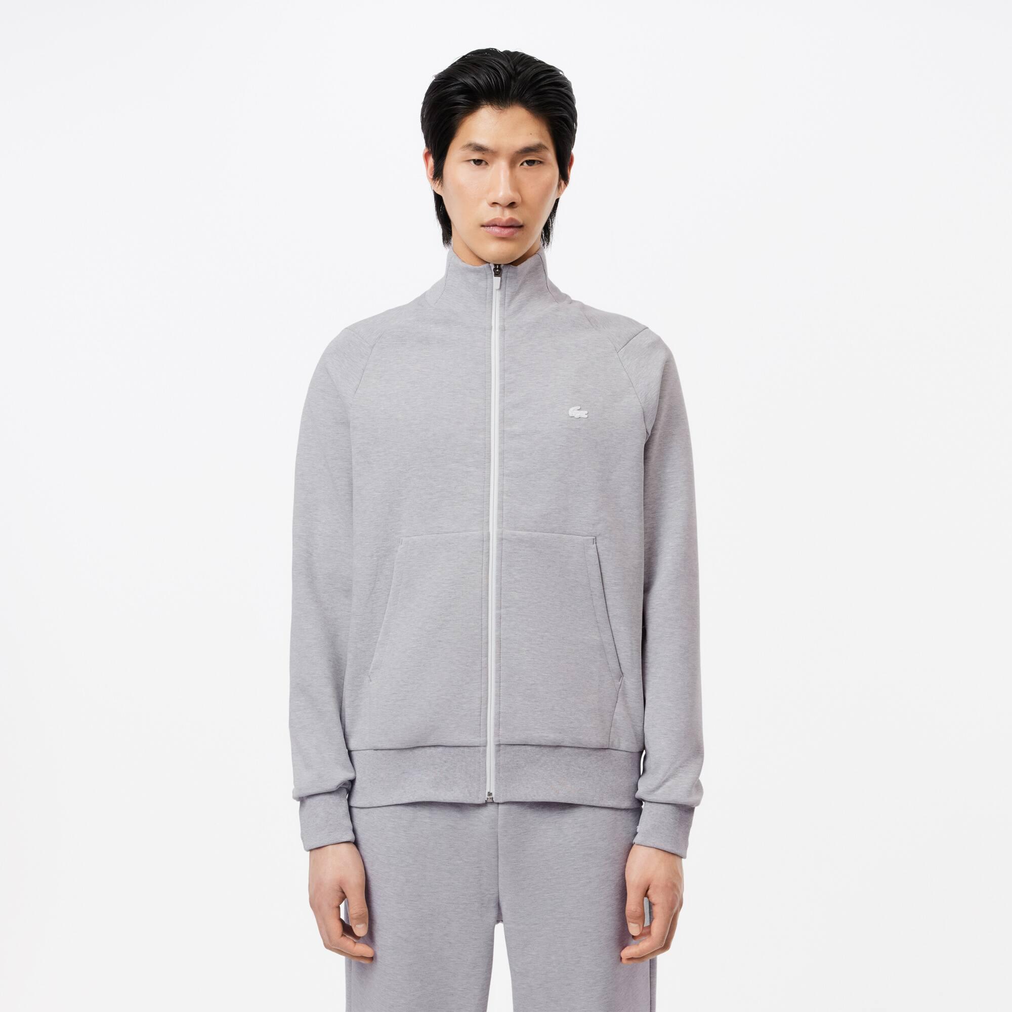 High Neck Zip- Up Sweatshirt Product Image