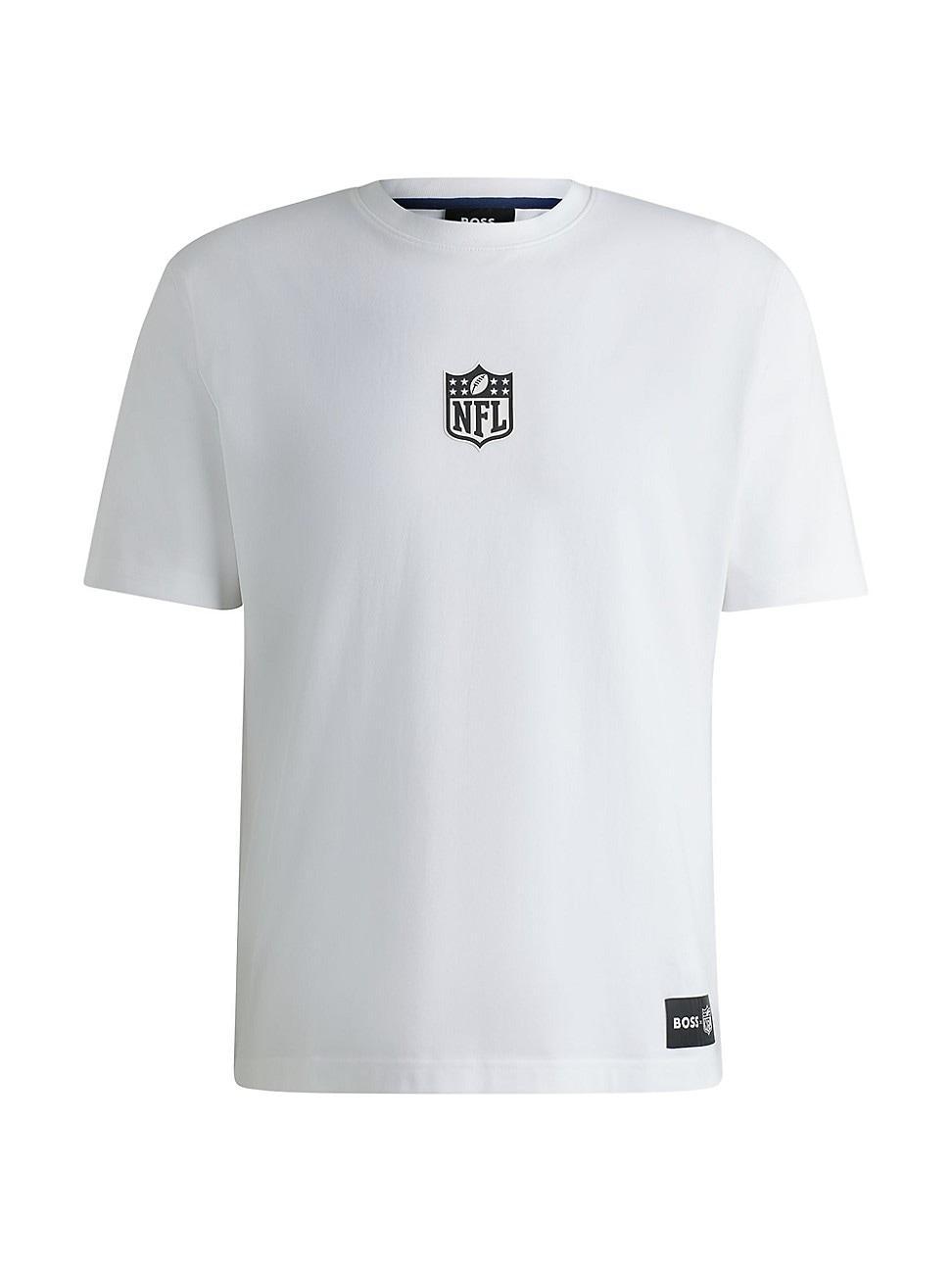 Mens BOSS x NFL Interlock-Cotton T-Shirt with Special Branding Product Image