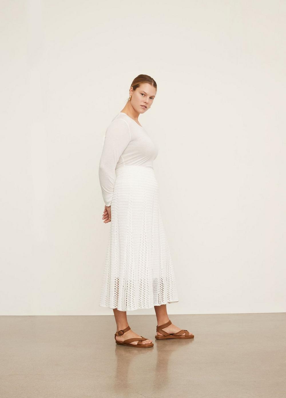 Godet Crochet Skirt Product Image