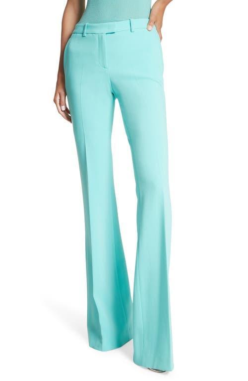 Michael Kors Collection Haylee Stretch Virgin Wool Blend Flare Leg Pants Product Image