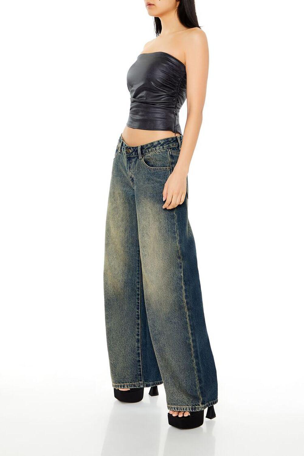 Stone Wash Low-Rise Jeans | Forever 21 Product Image