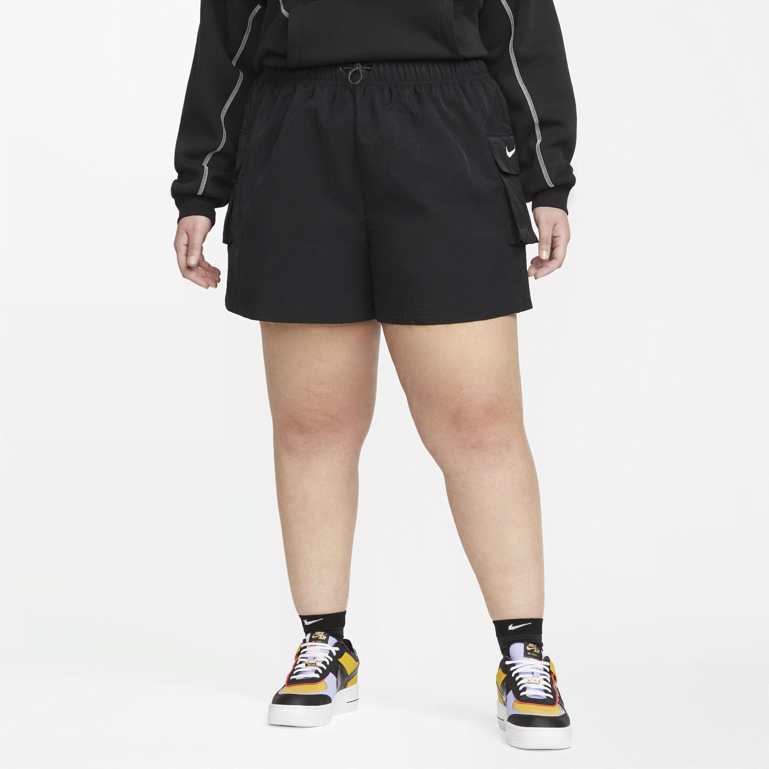 Womens Nike Sportswear Woven High-Rise Shorts (Plus Size) Product Image