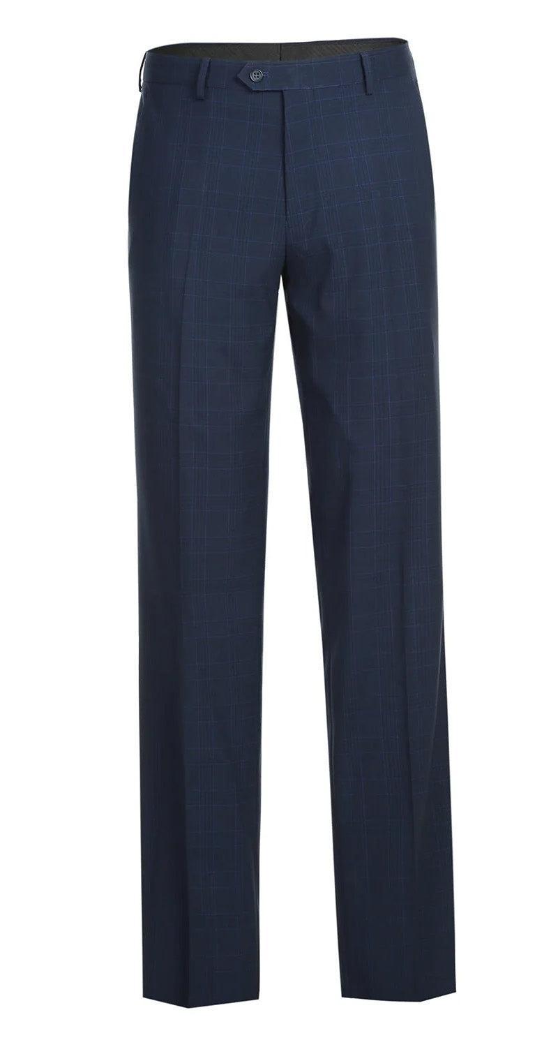 Regular Fit 2 Piece Suit Blue Check Product Image