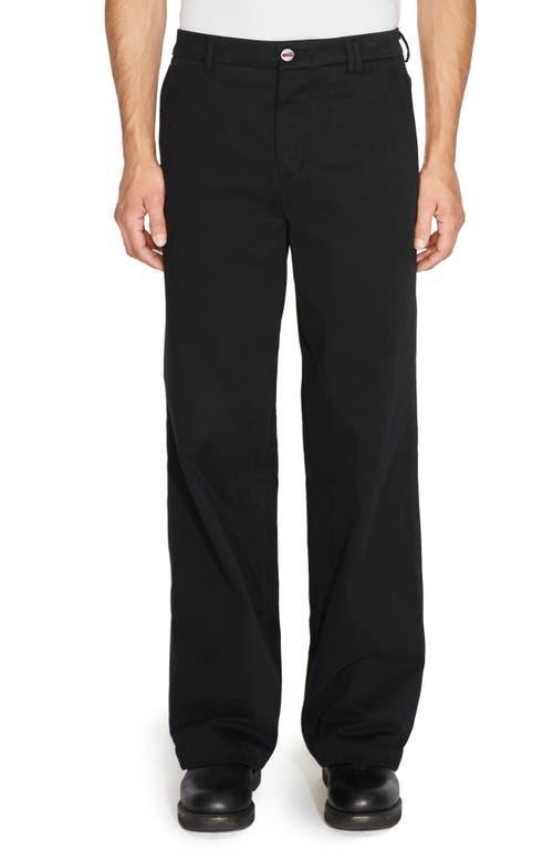 Mens Cotton Wide-Leg Chino Pants Product Image