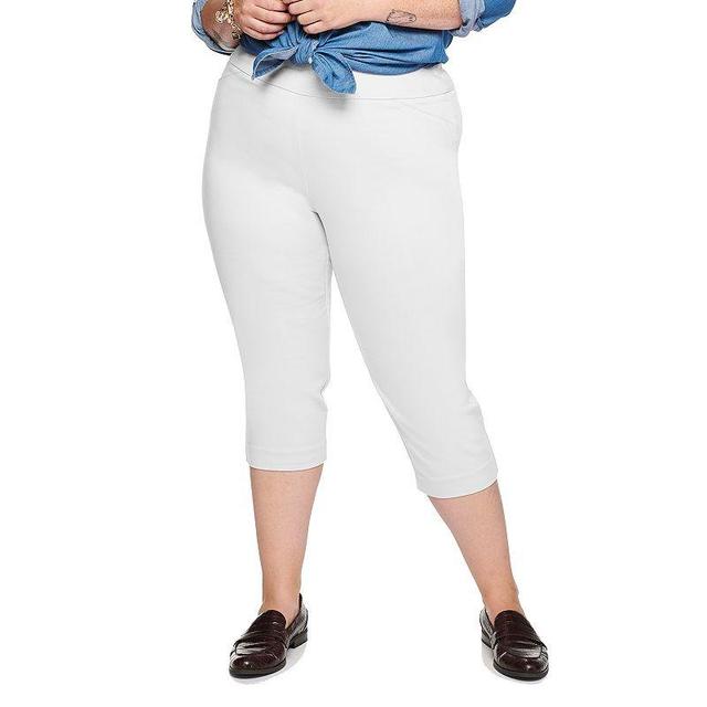 Plus Size Croft & Barrow Effortless Stretch Capri Pants, Womens Product Image