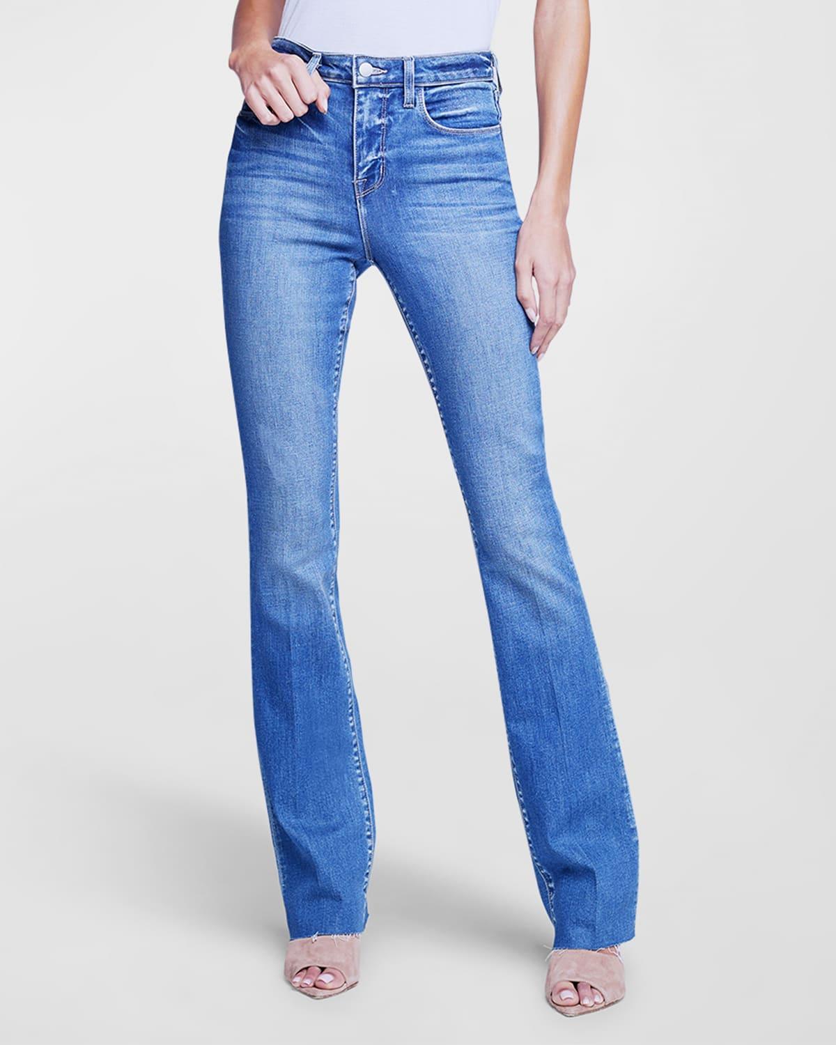 LAGENCE Ruth Raw Hem Straight Leg Jeans Product Image