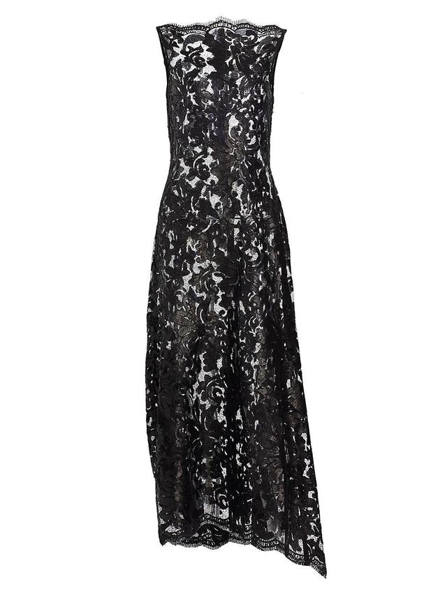 Womens Femininity Sequined Lace Maxi Dress Product Image