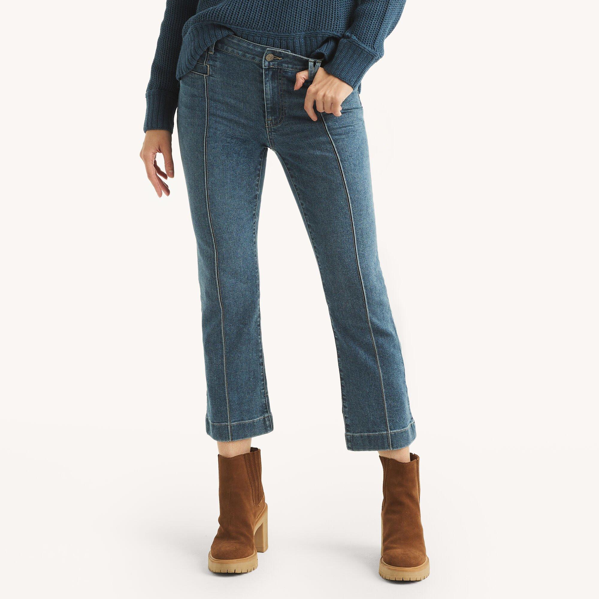 Mid-Rise Demi Bootcut Denim Product Image