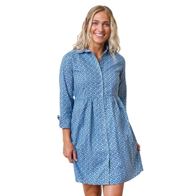 Hope & Henry Womens Long Sleeve Button Front Shirt Dress Product Image