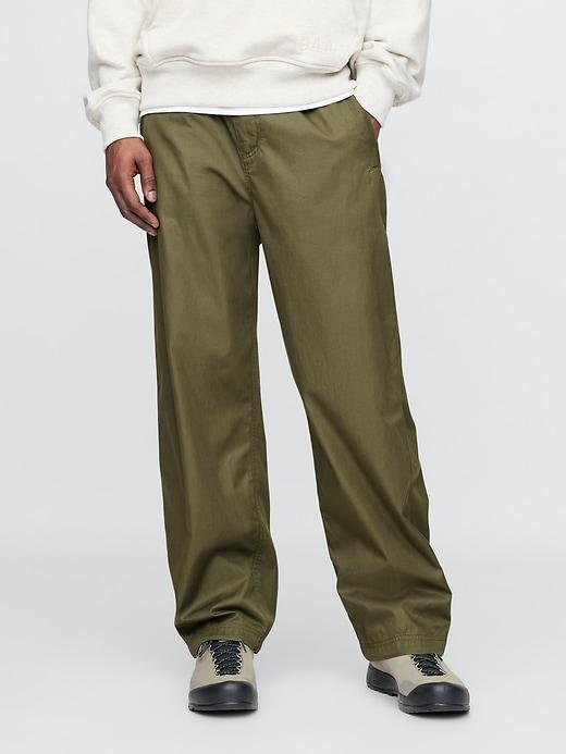 Twill Cargo Baggy Pants Product Image