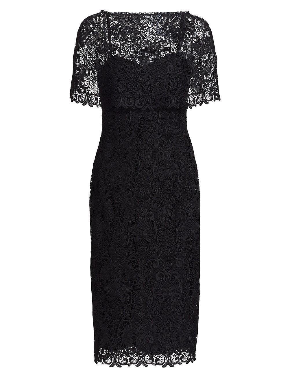 Womens Lace Cocktail Dress Product Image