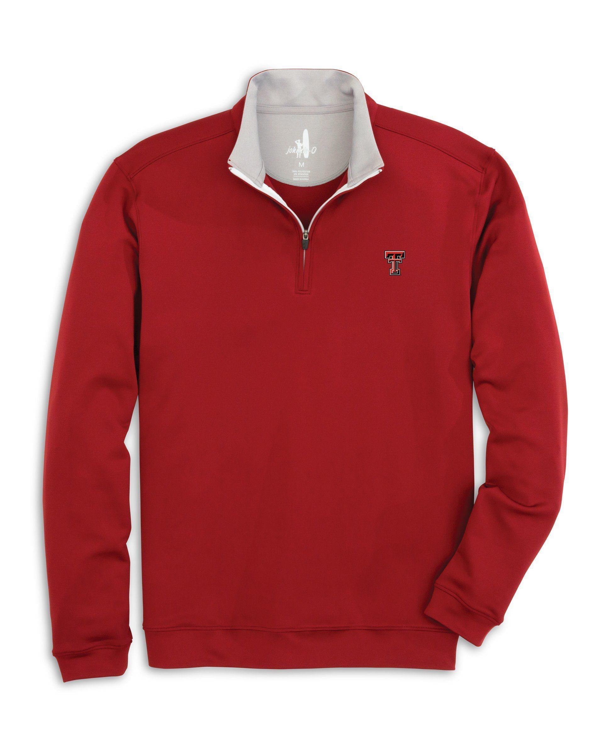 johnnie-O Texas Tech Diaz 1/4 Zip Pullover Product Image