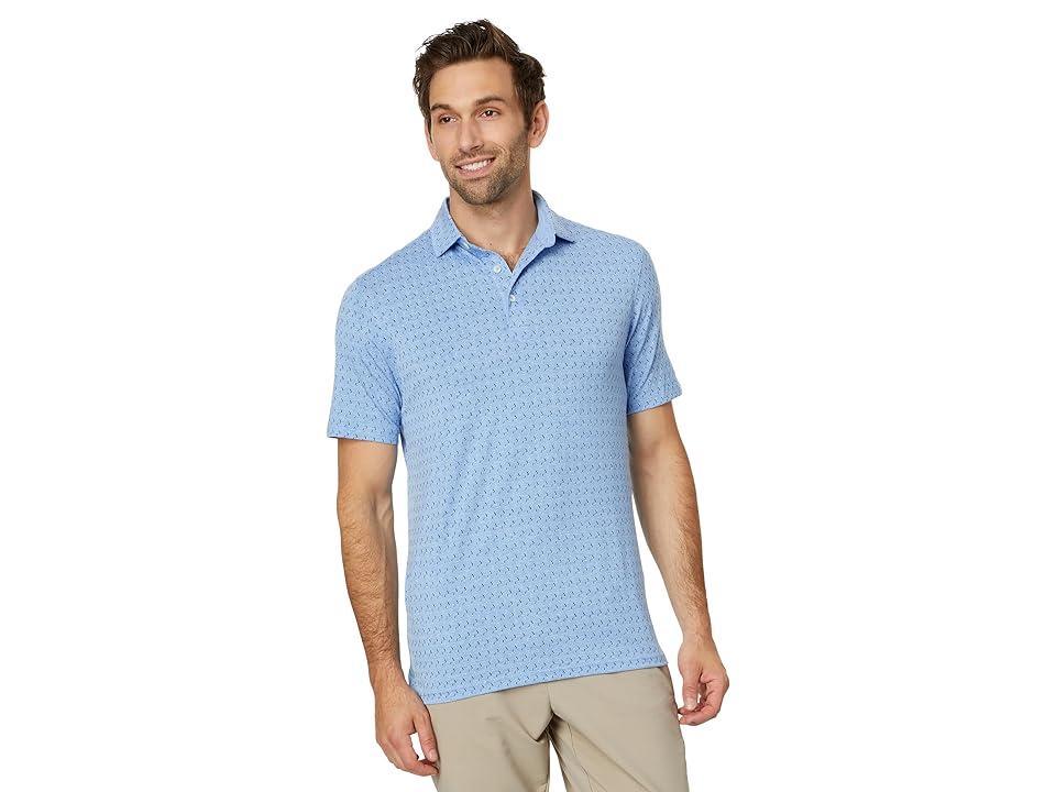 tasc Performance Cloud Polo - Droplets (Polar Heather Droplets) Men's Clothing Product Image