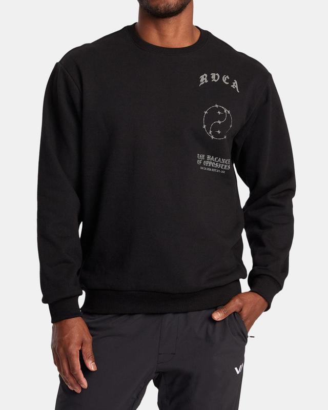 VA Barb Crew Neck Sweatshirt - Black Product Image