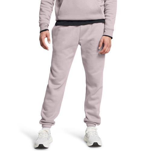 Under Armour Mens Essential Fleece Joggers - Tetra Grey/White Product Image