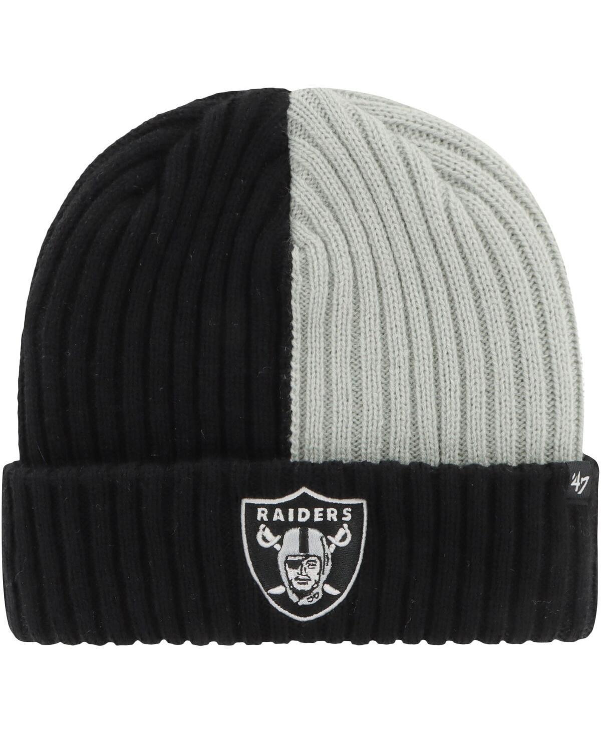 Mens 47 Black Las Vegas Raiders Fracture Cuffed Knit Hat Product Image