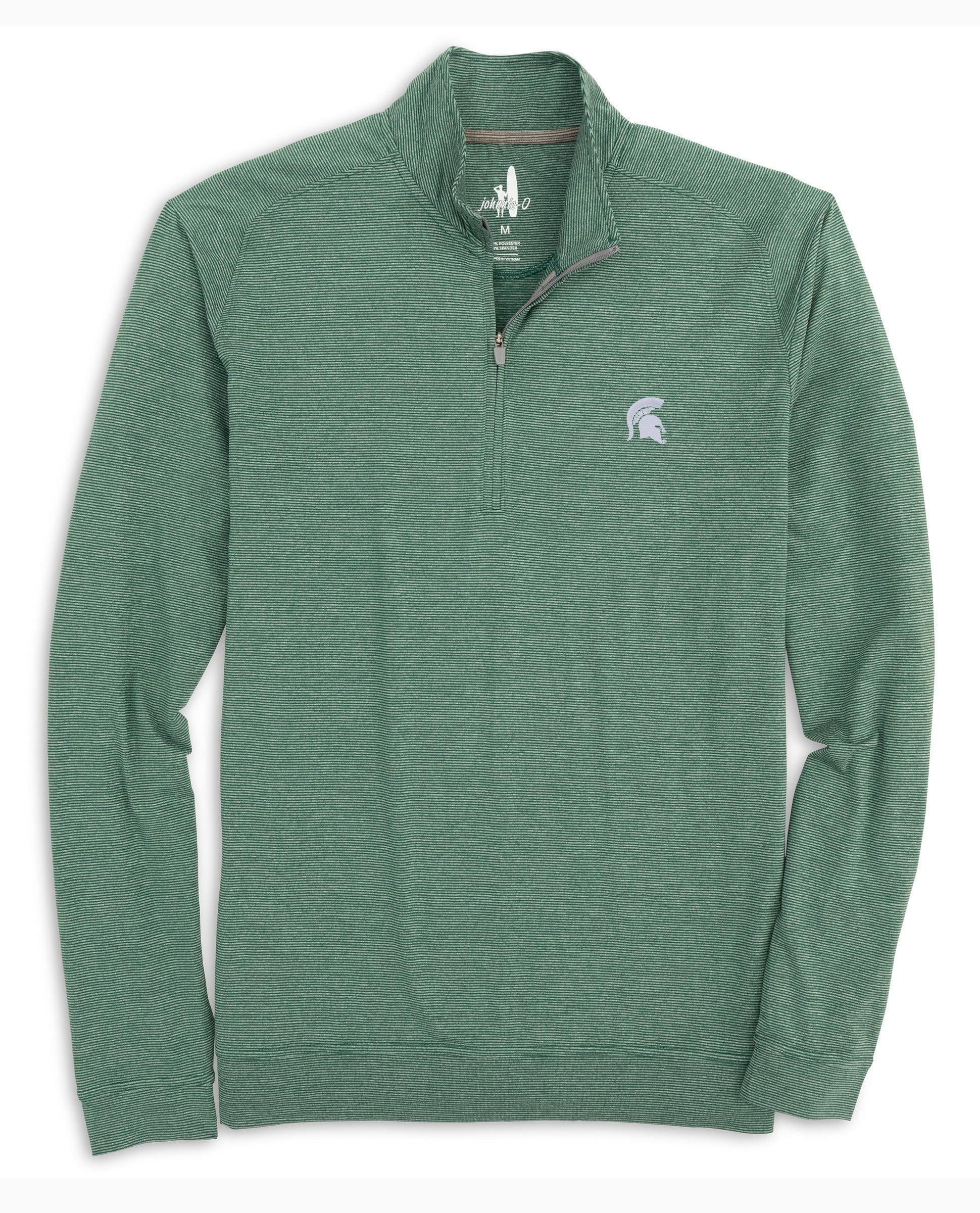 North Carolina Vaughn Striped Performance 1/4 Zip Product Image