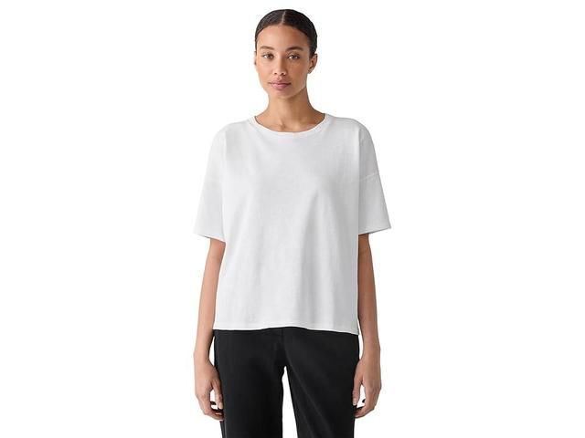 Eileen Fisher Crew Neck Short Sleeve Box Top Women's Clothing Product Image