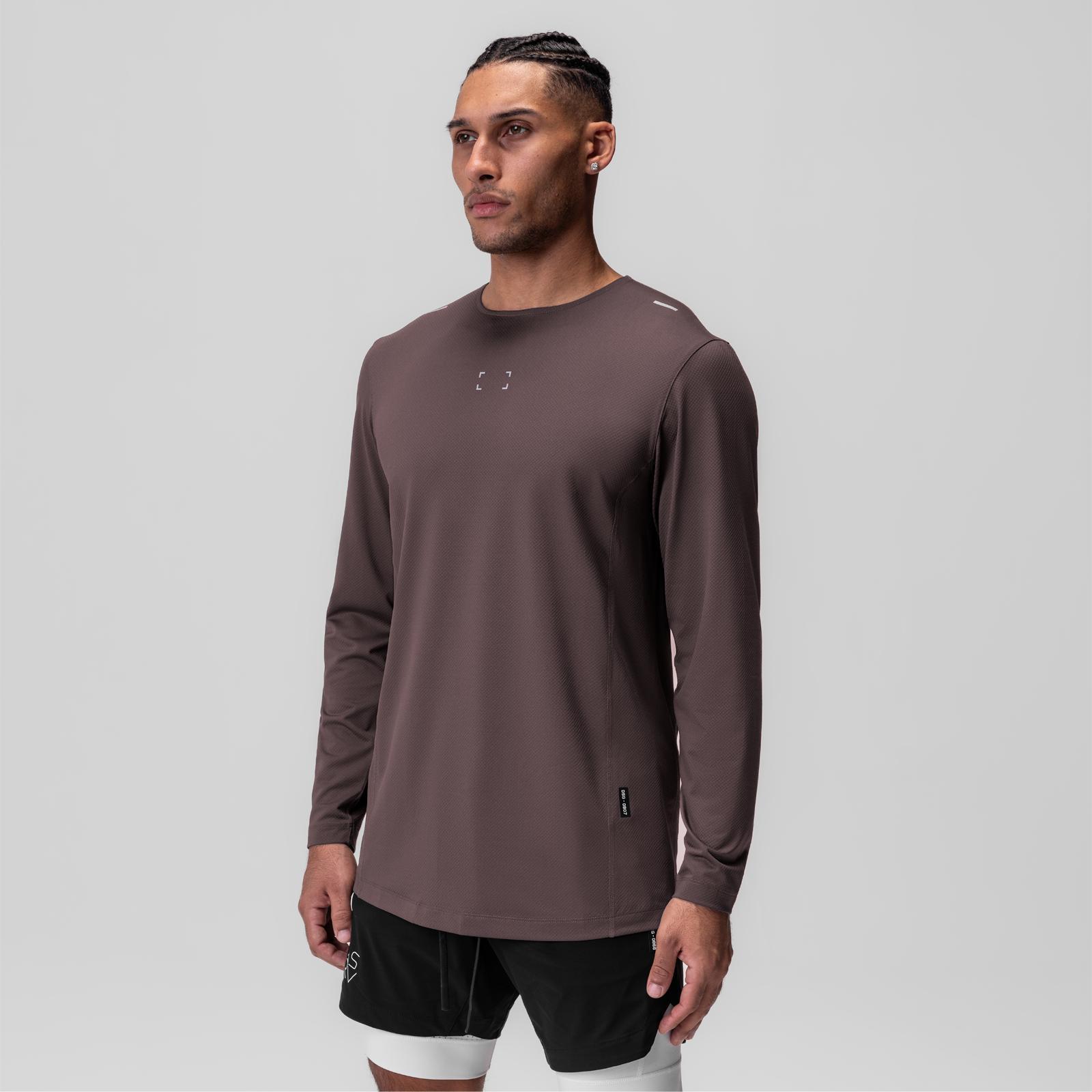 0907. Nano-Mesh Training Long Sleeve - Nightshade "Space Bracket" Product Image