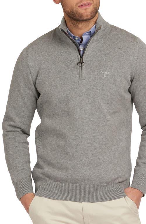 Mens Quarter-Zip Cotton Sweater Product Image