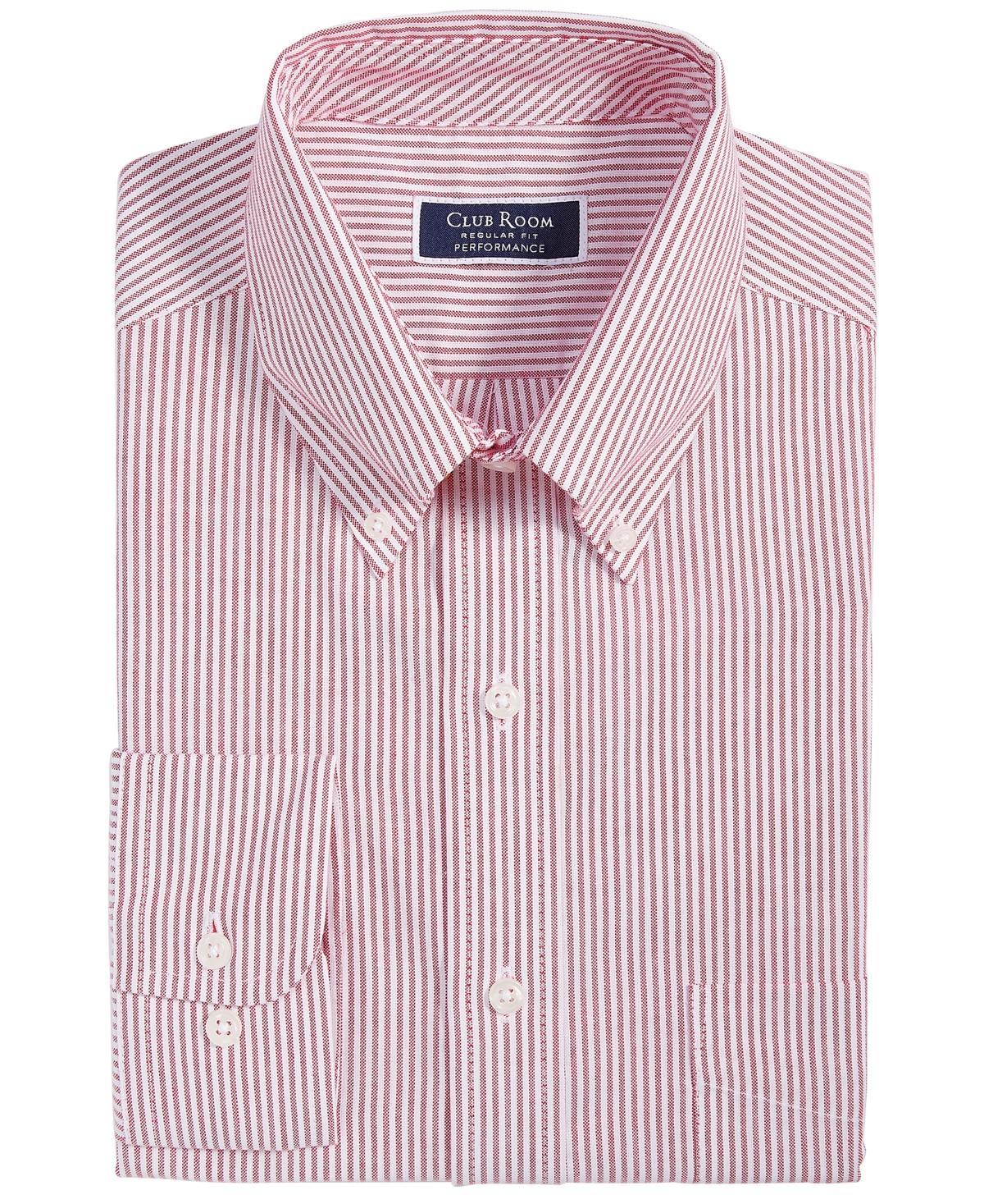 Club Room Mens Regular Fit University Stripe Dress Shirt, Created for Macys Product Image