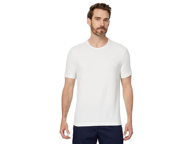 Vince Pima Pique Short Sleeve Crew (Alabaster) Men's T Shirt Product Image