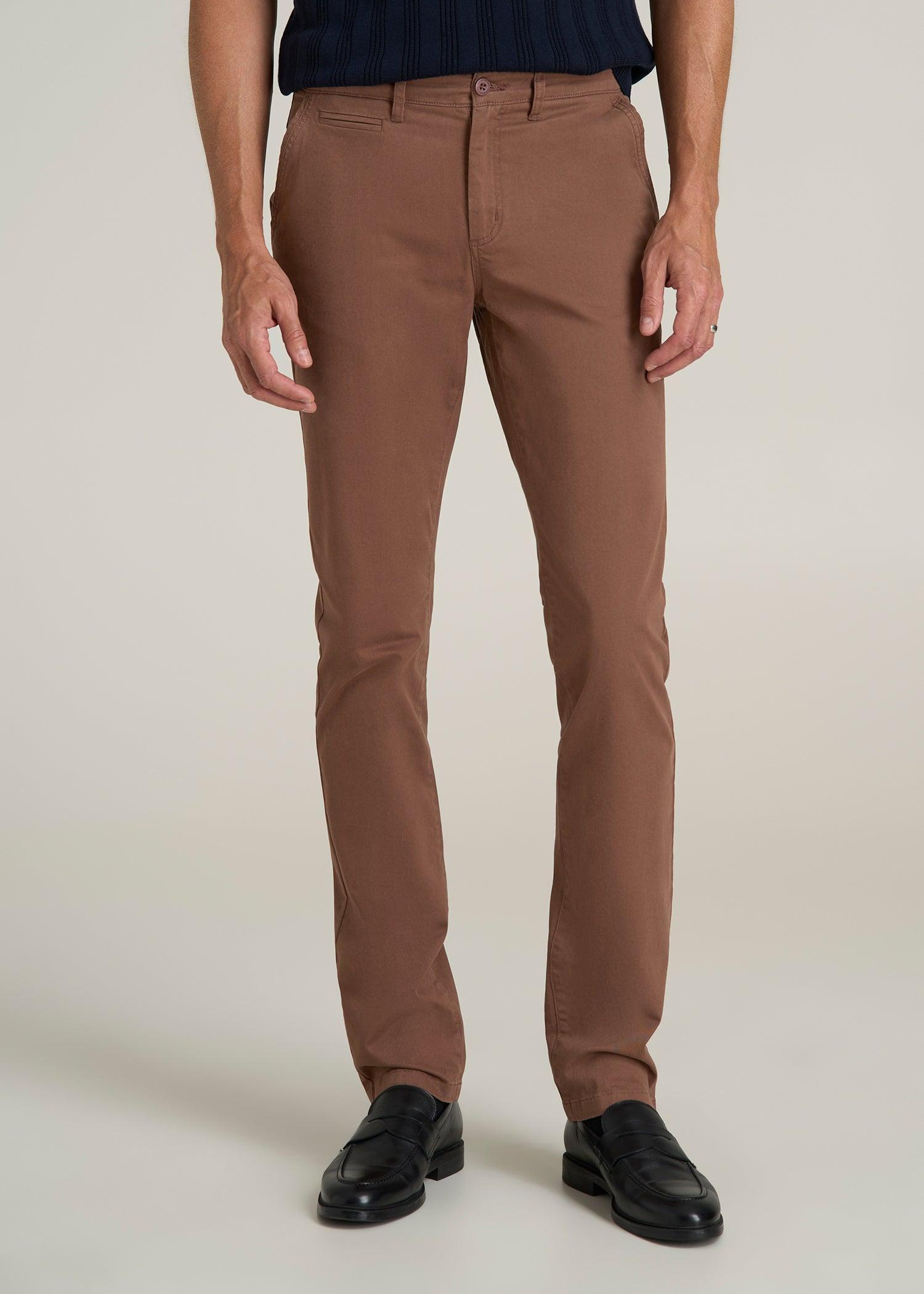 Carman TAPERED Chinos in Otter Brown - Pants for Tall Men Male Product Image