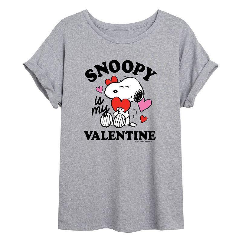 Juniors Peanuts Valentines Flowy Tee, Girls Product Image