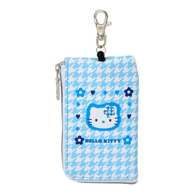 Sanrio Hello Kitty Water Blue Series Key & Pass Pouch (Flowers) Product Image