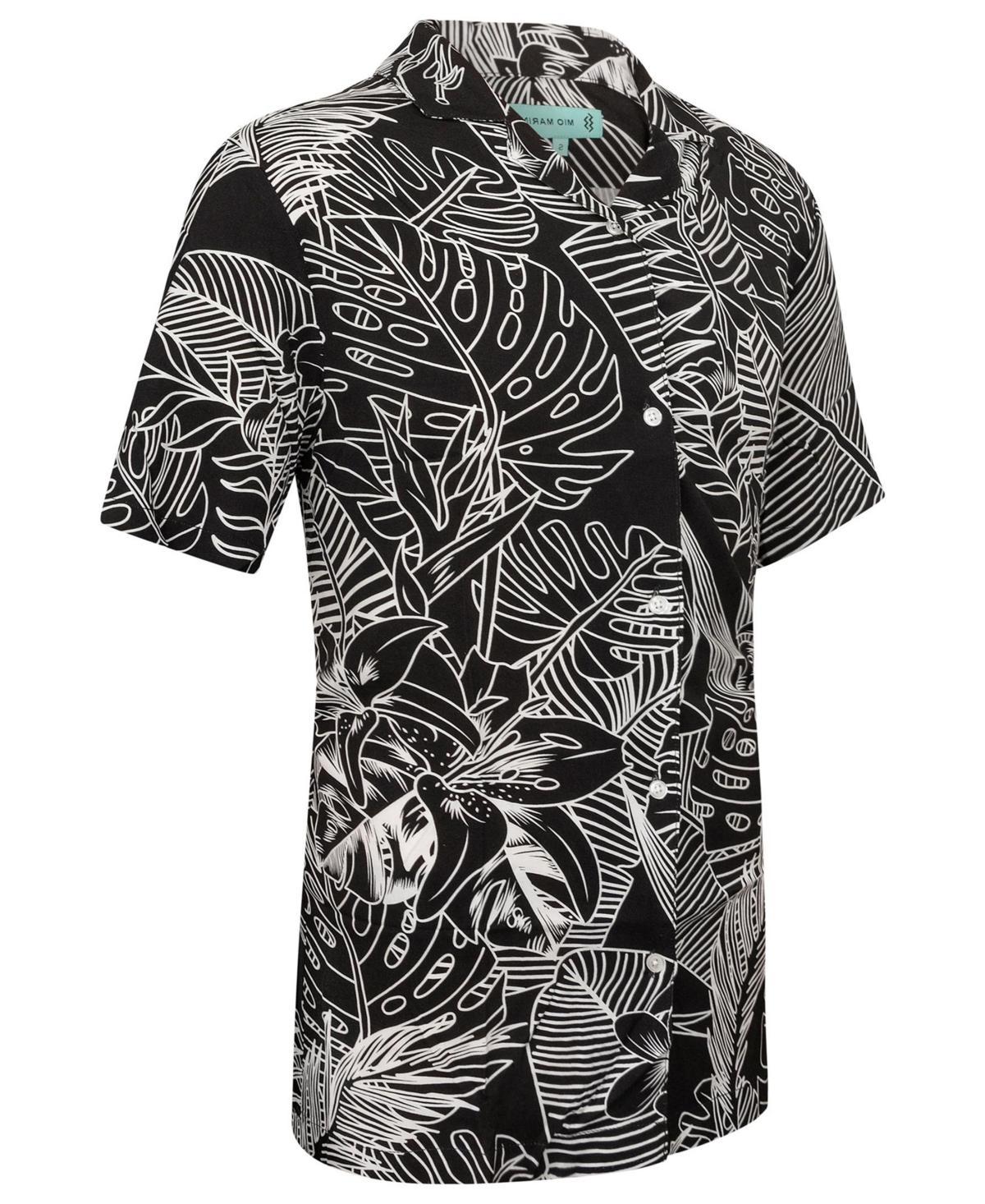 Mens Casual Button-Down Hawaiian Shirt - Short Sleeve Product Image