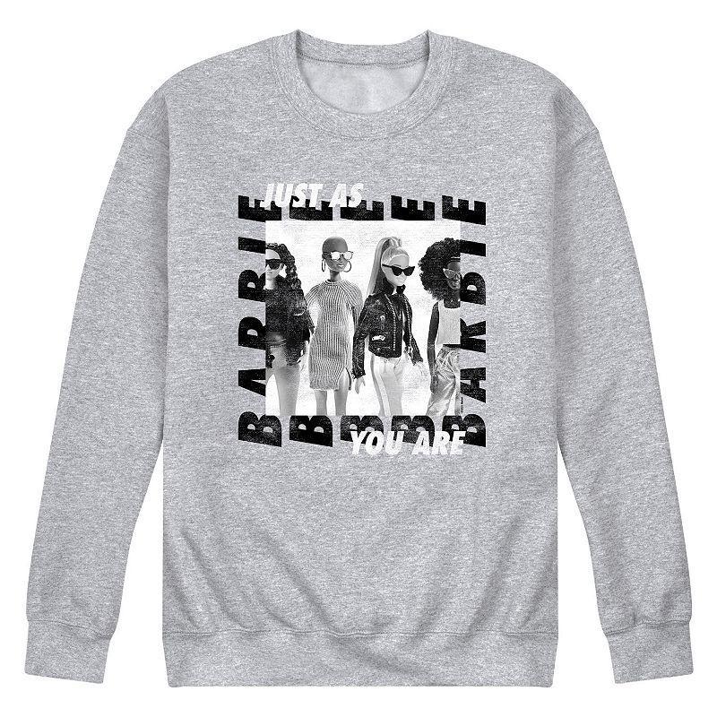 Mens Barbie Just As You Are Fleece Sweatshirt Product Image