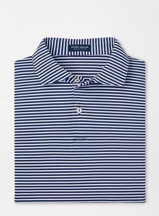 Peter Millar Mens Tempo Performance Mesh Polo | Color: Navy | Size: S Product Image