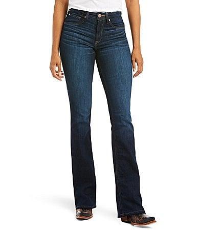 Ariat R.E.A.L. Mid Rise Stretch Denim Original Bootcut Jeans Product Image